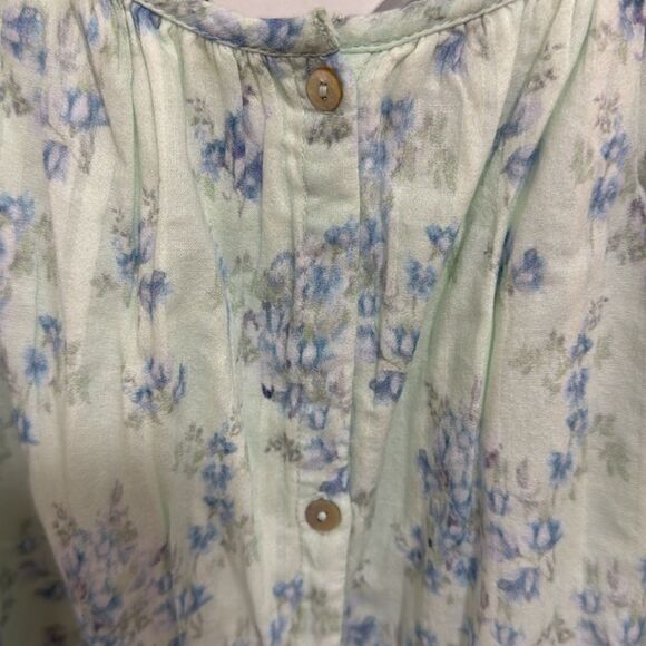LoveShackFancy NWT Girls Lou Dress in Blue & Pink Floral Print. Size 12. - Picture 5 of 13